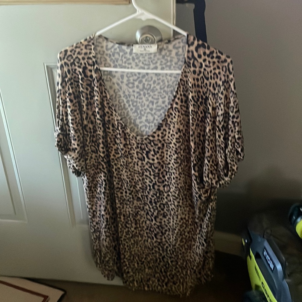 Animal print top